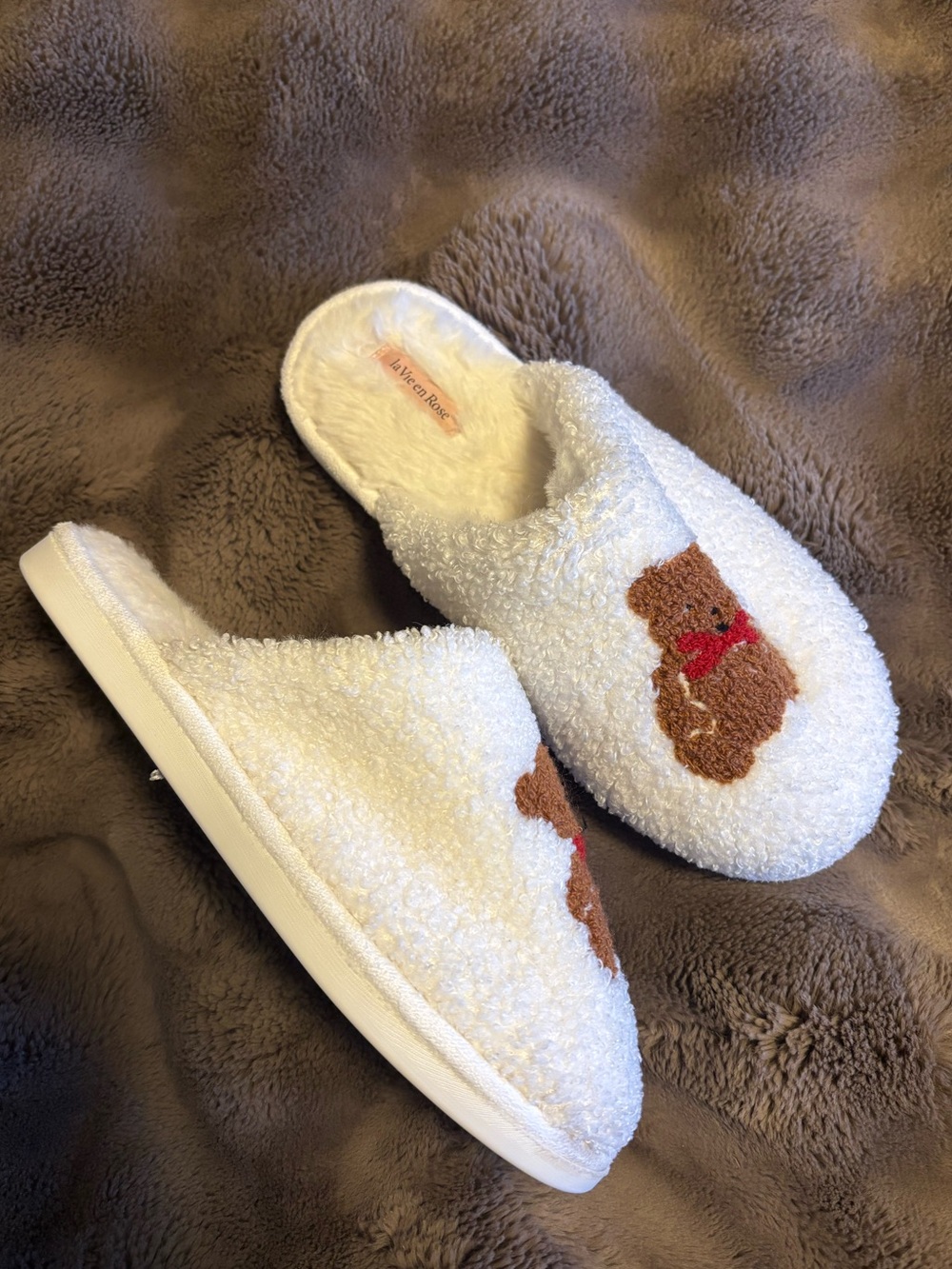 ☀️ La Vie En Rose ☀️ plush teddy bear slippers